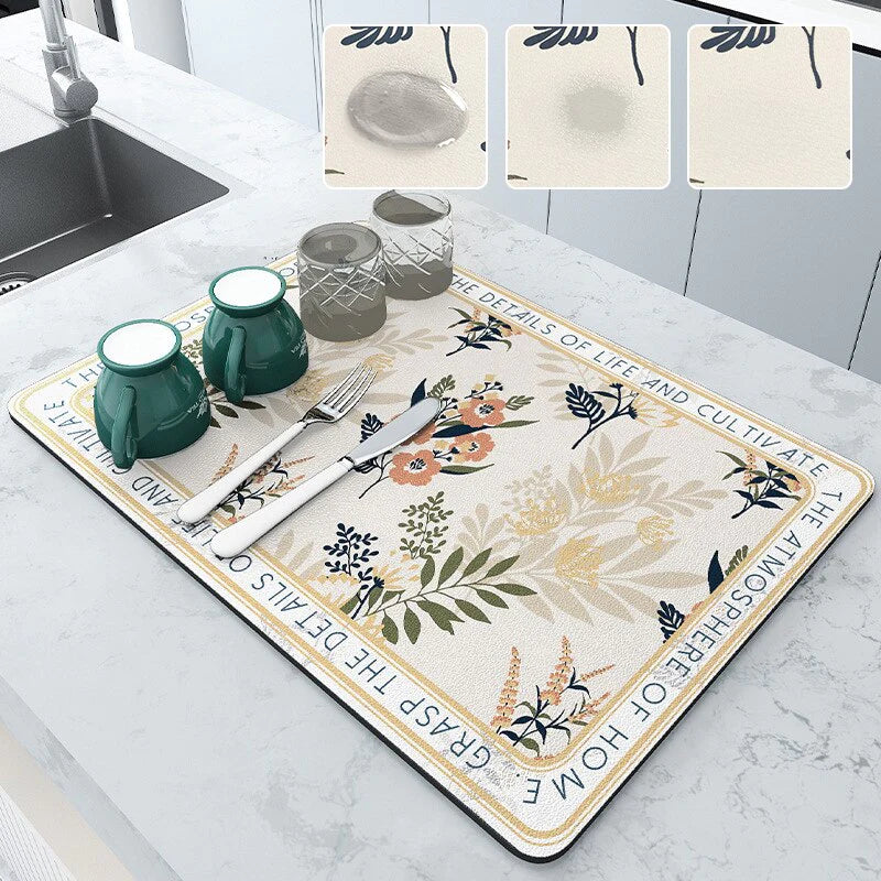 Dish Mat Pro Water Absorbent