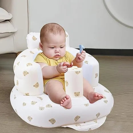 ComfyCuddle™ – Premium Infant Sofa for Safe & Supported Sitting | Inflatable | Pediatrician-Backed Baby Sofa