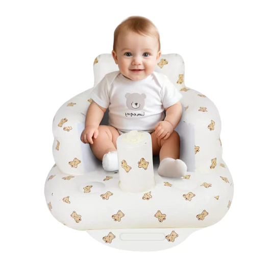 ComfyCuddle™ – Premium Infant Sofa for Safe & Supported Sitting | Inflatable | Pediatrician-Backed Baby Sofa